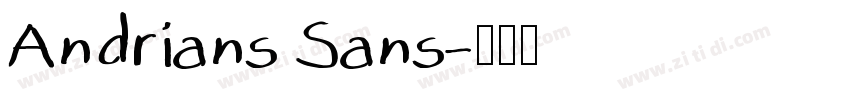 Andrians Sans字体转换